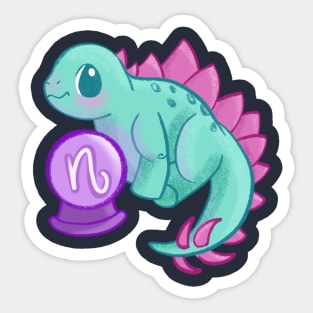 Capricorn Stegosaurus Sticker